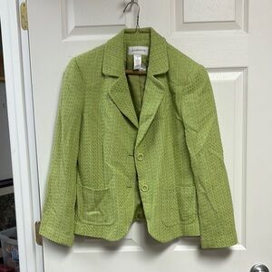 Liz Claiborne Lime Green Textured Jacket